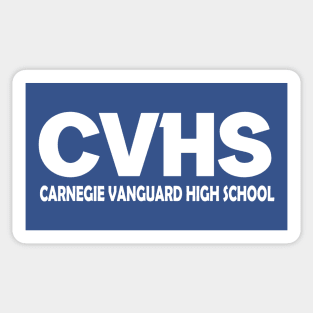 CVHS Carnegie Vanguard HS in White lettering Sticker